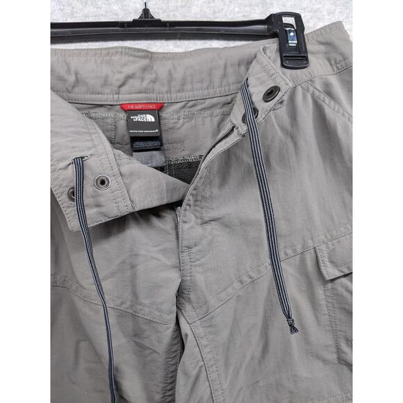 THE NORTH FACE Women's Sz 8 Convertible Pants Shorts Capris Zip Hiking‎ Gray - Picture 12 of 16